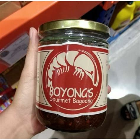 boyong's gourmet bagoong|S&R Boyong's Gourmet Bagoong with Pork Plain and Spicy 500g.